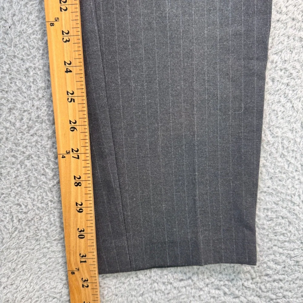Banana Republic Mason Athletic Tapered Pant 32x32 Gray Pinstripe Dress Slacks